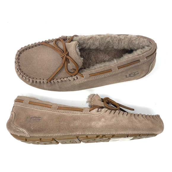 $100 UGG Dakota Moccasin Slippers Womens 6 Rare Caribou Suede Color 1107949 NEW - Picture 10 of 10